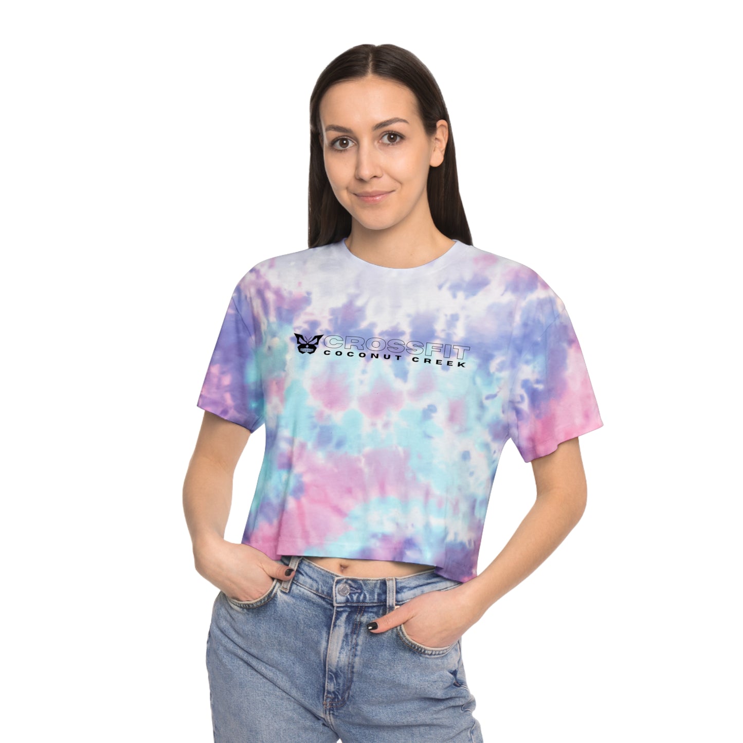 Angry Butterfly Women's Tie-Dye Crop Tee