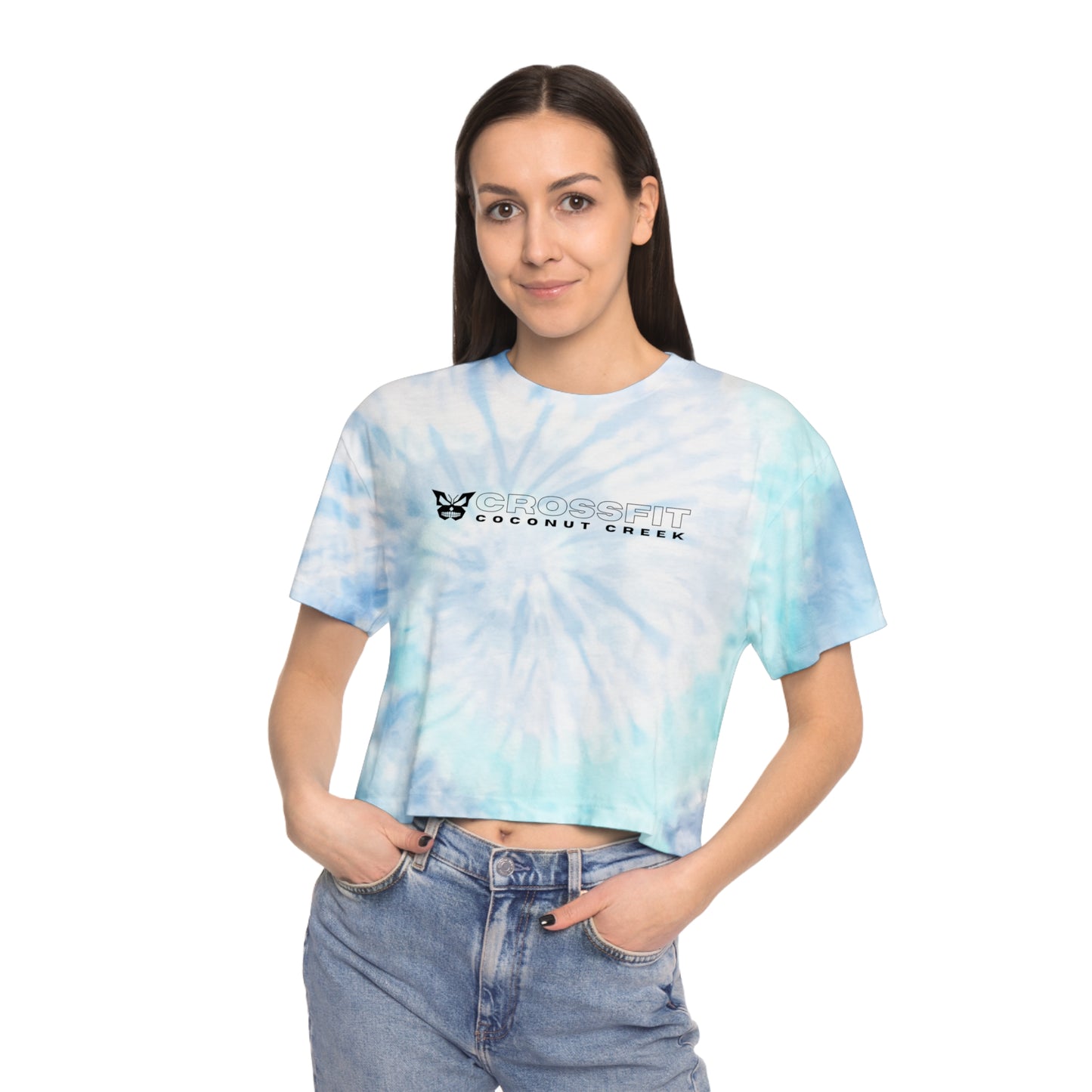 Angry Butterfly Women's Tie-Dye Crop Tee